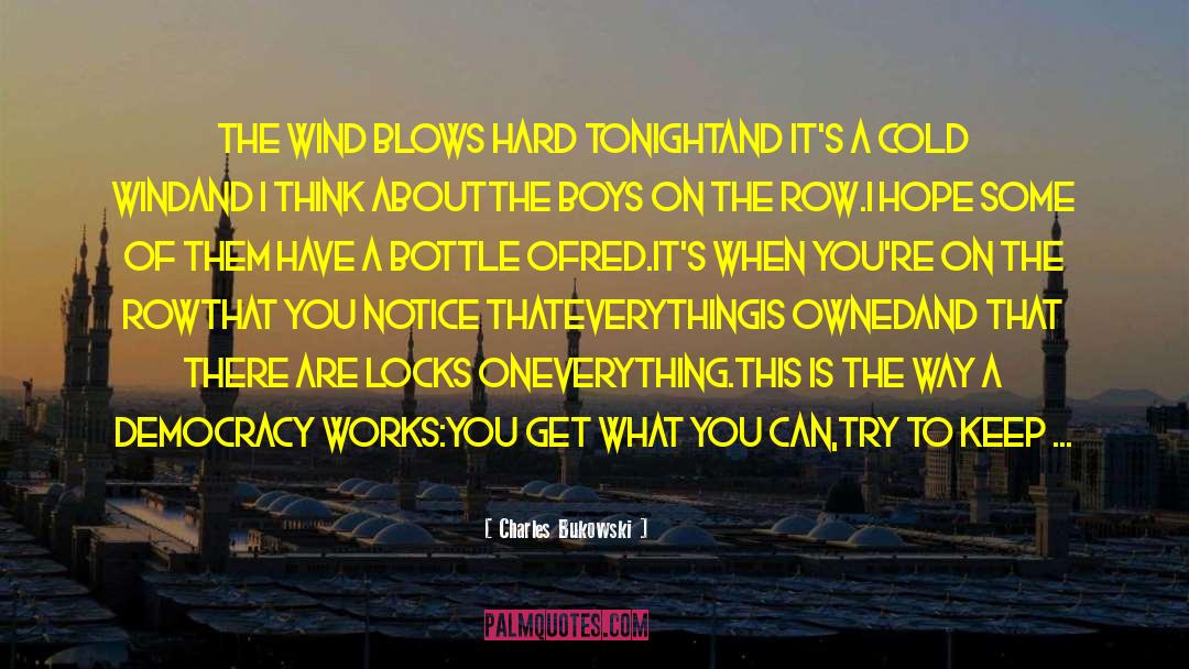 Cold Wind quotes by Charles Bukowski