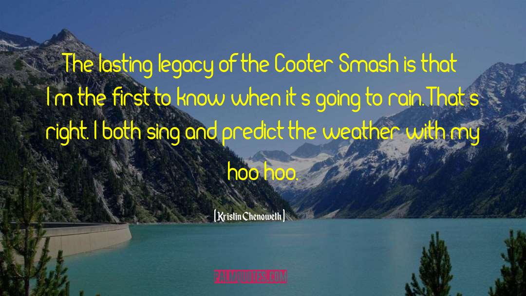 Colder Weather quotes by Kristin Chenoweth