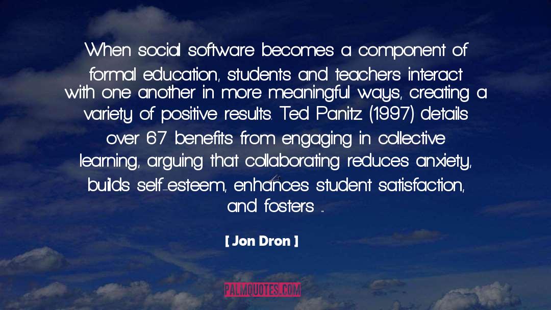 Collaborating quotes by Jon Dron