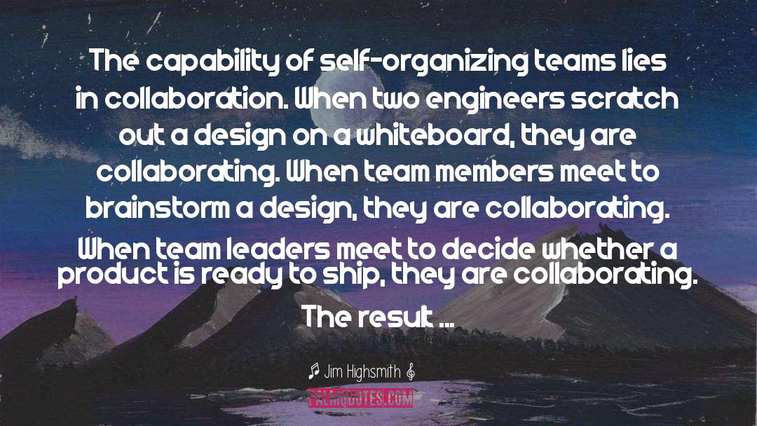 Collaborating quotes by Jim Highsmith