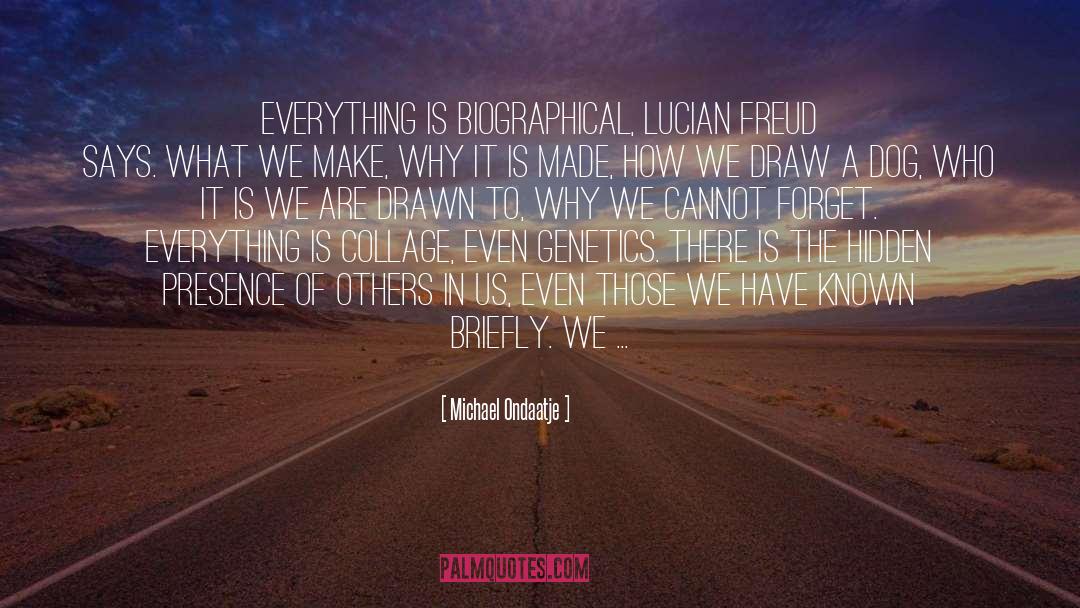 Collage quotes by Michael Ondaatje