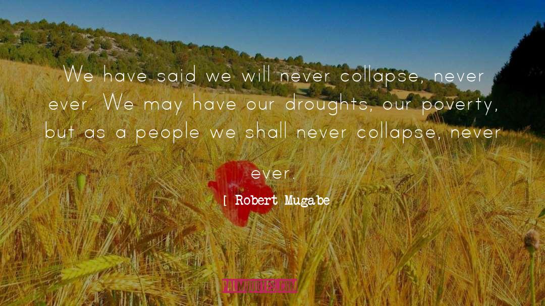 Collapse quotes by Robert Mugabe