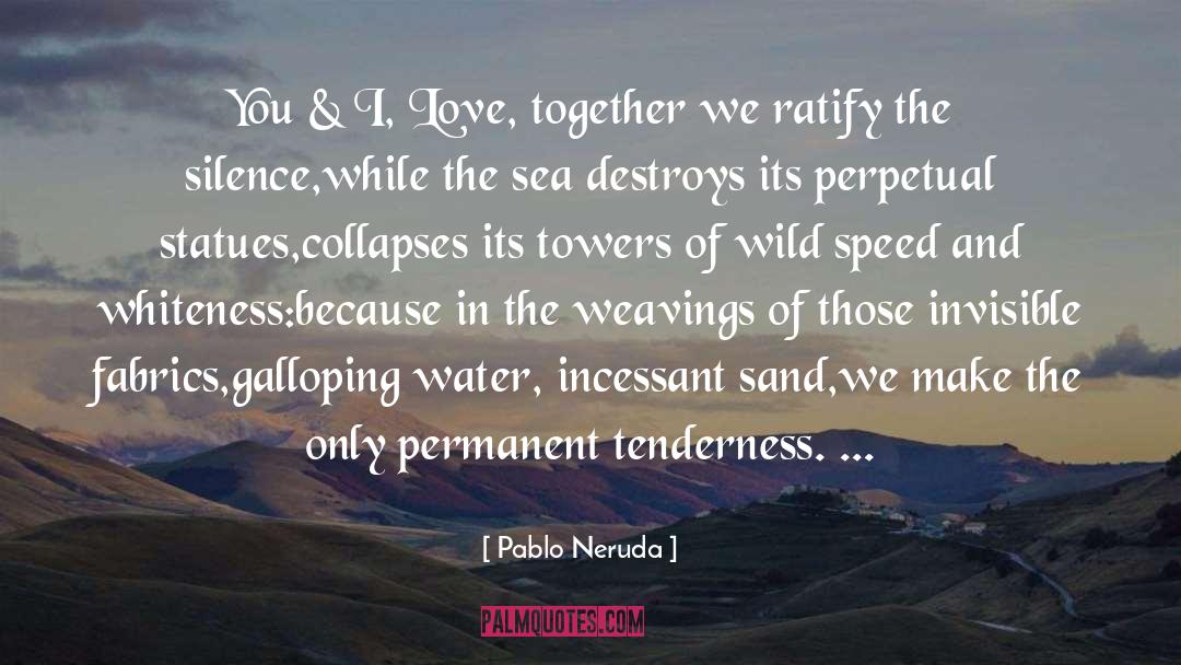 Collapses quotes by Pablo Neruda