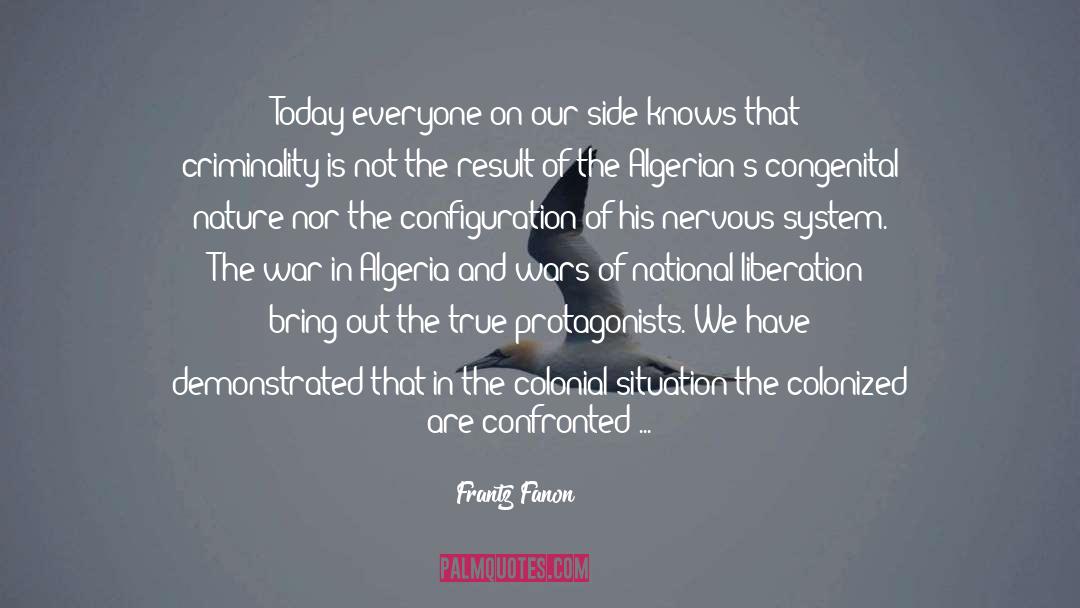 Collapses quotes by Frantz Fanon