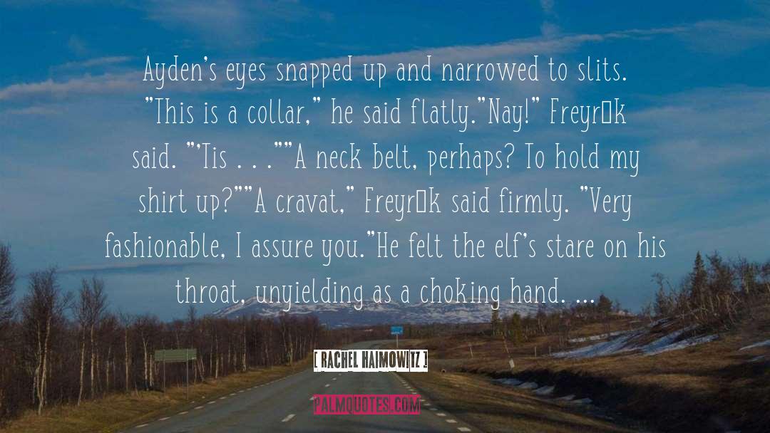 Collar quotes by Rachel Haimowitz