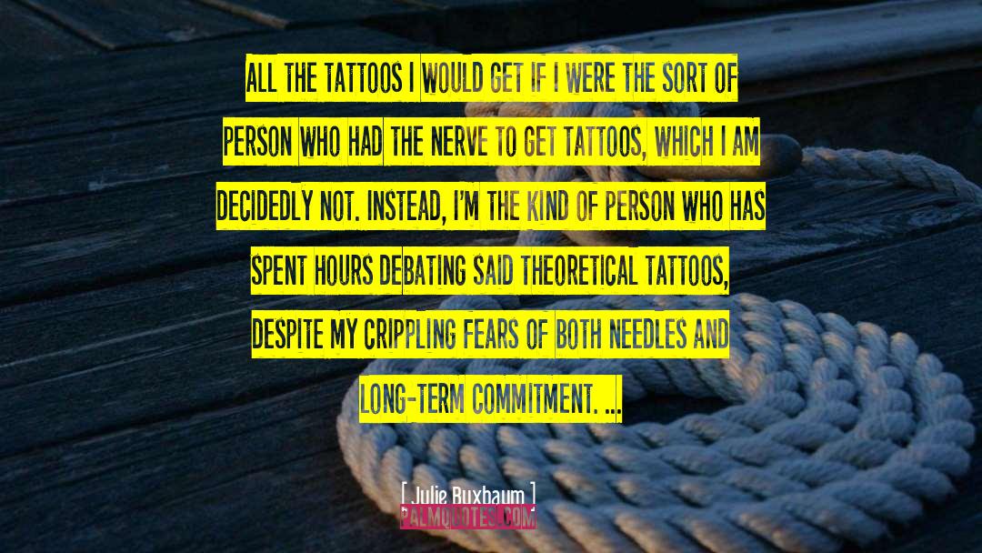 Collar Tattoos quotes by Julie Buxbaum