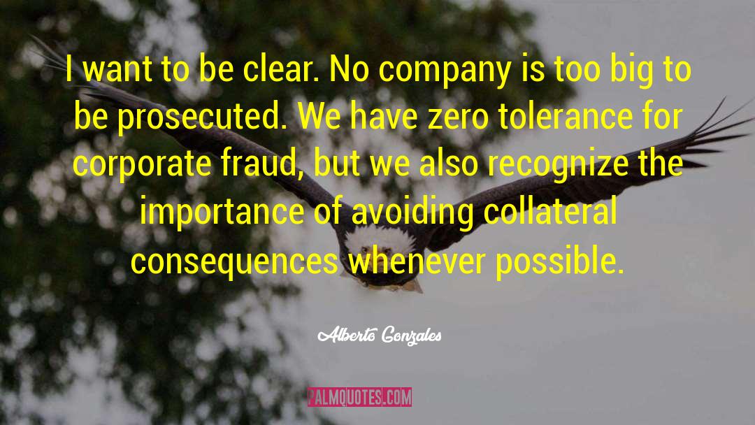 Collateral quotes by Alberto Gonzales