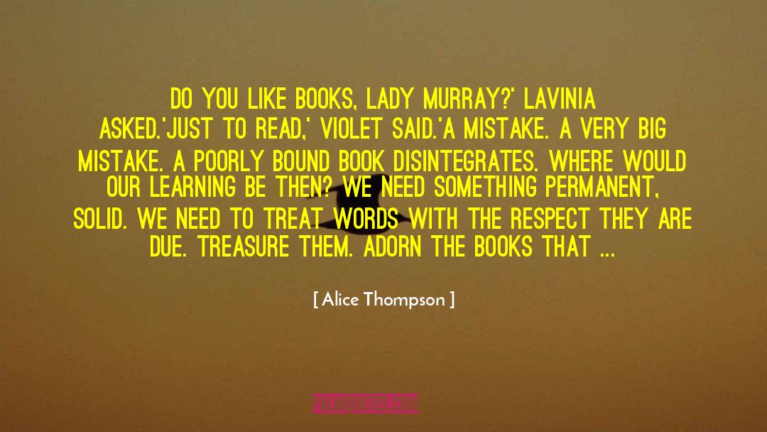 Collecting Books quotes by Alice Thompson