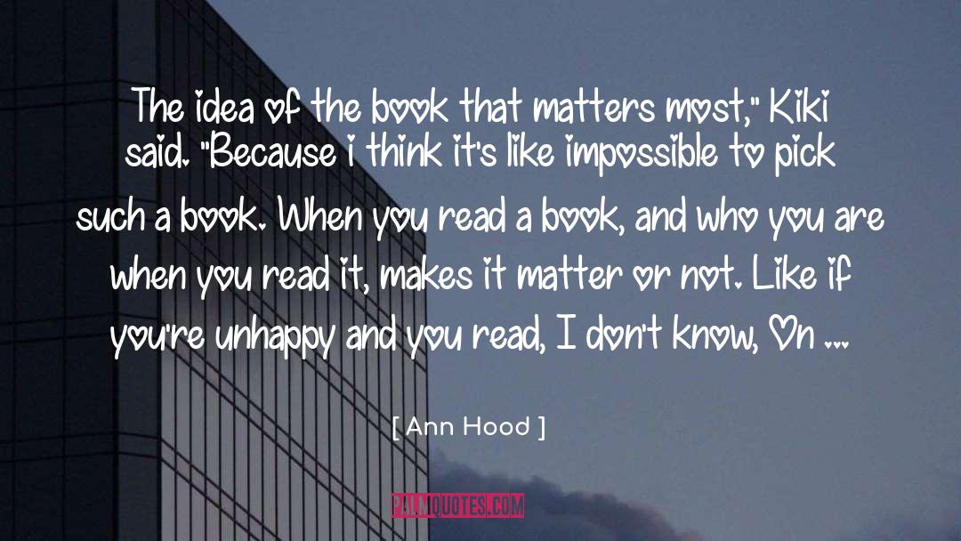 Collecting Books quotes by Ann Hood