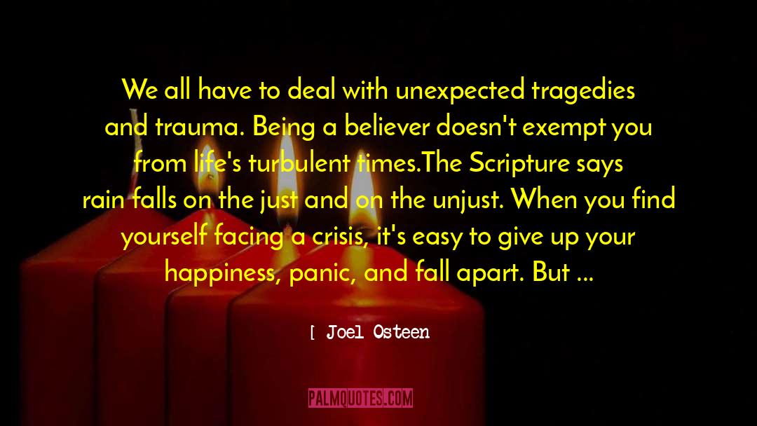Collective Trauma quotes by Joel Osteen