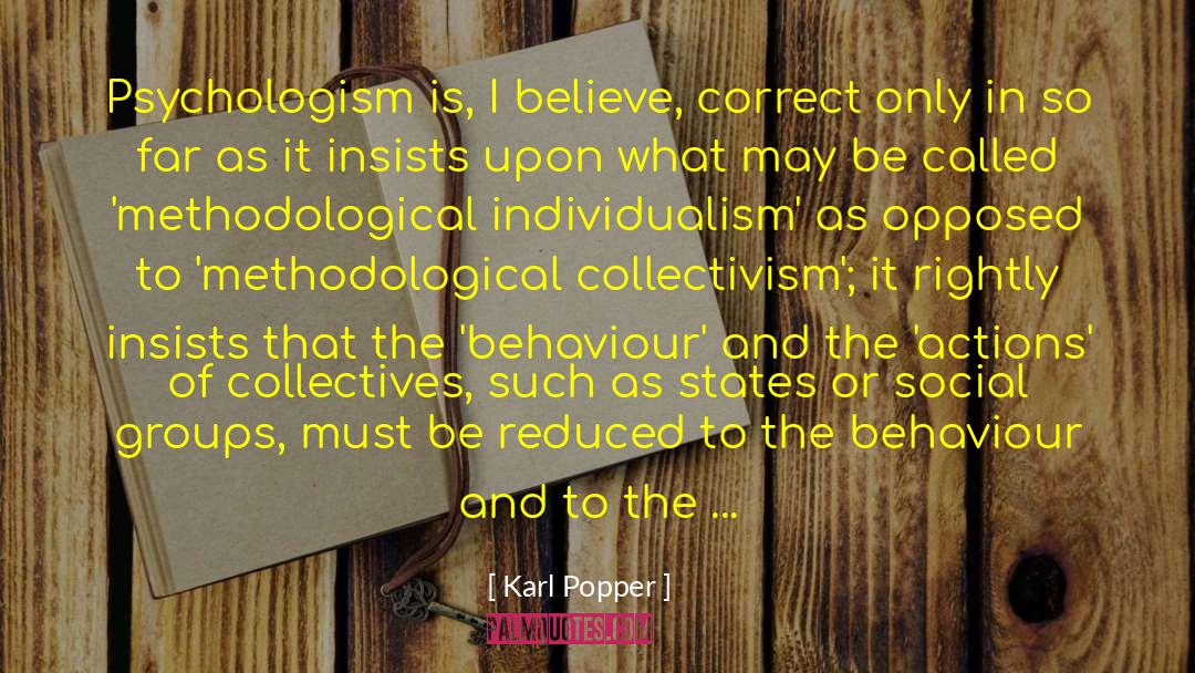 Collectivism quotes by Karl Popper