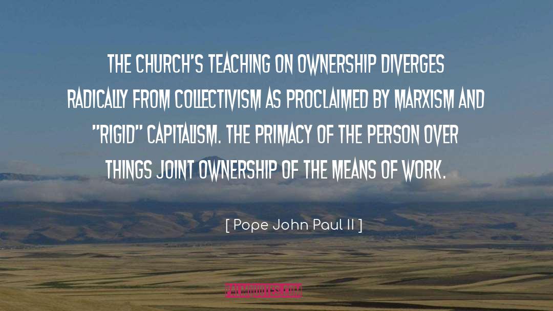 Collectivism quotes by Pope John Paul II