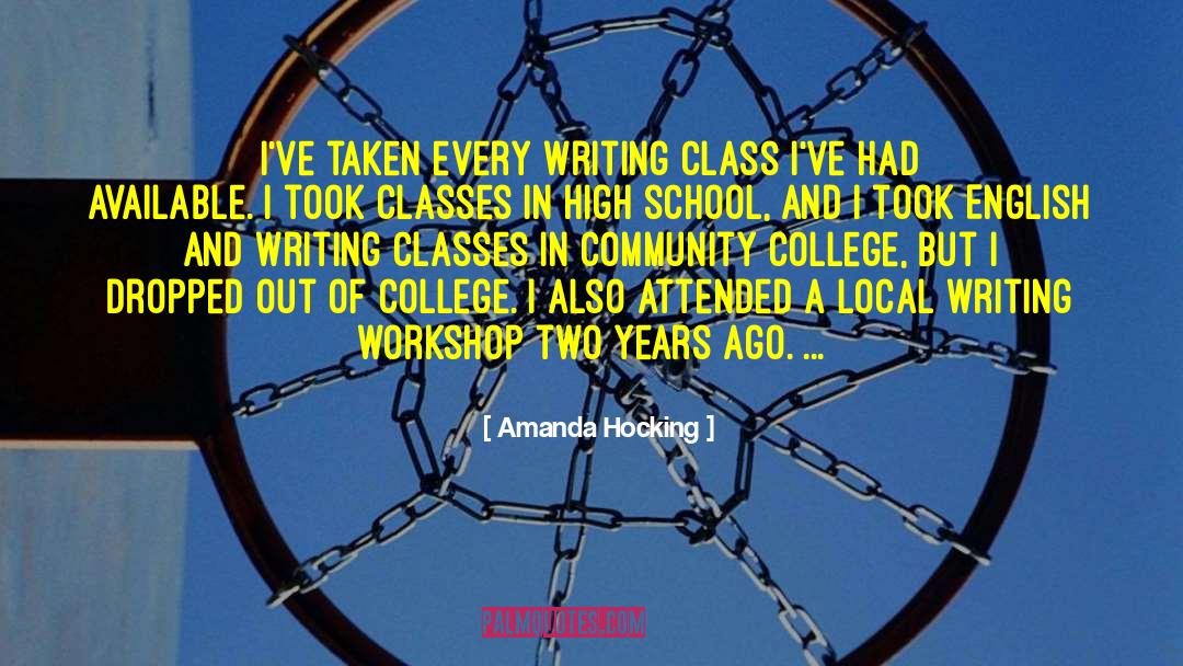 College Class quotes by Amanda Hocking