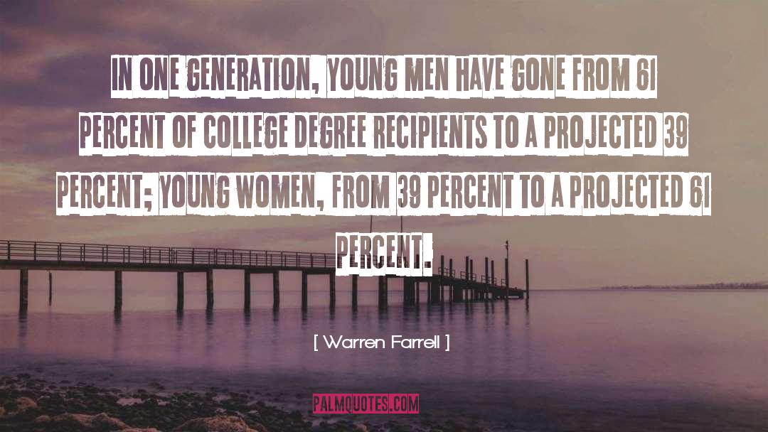 College Degree quotes by Warren Farrell