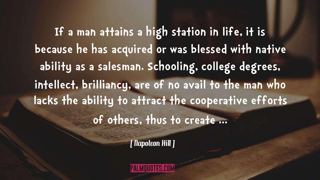 College Degree quotes by Napoleon Hill