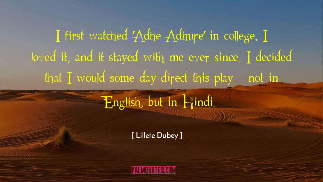 College Dropout quotes by Lillete Dubey