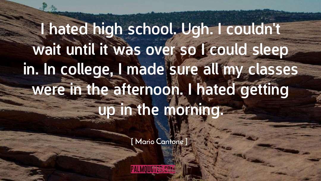 College Experience quotes by Mario Cantone