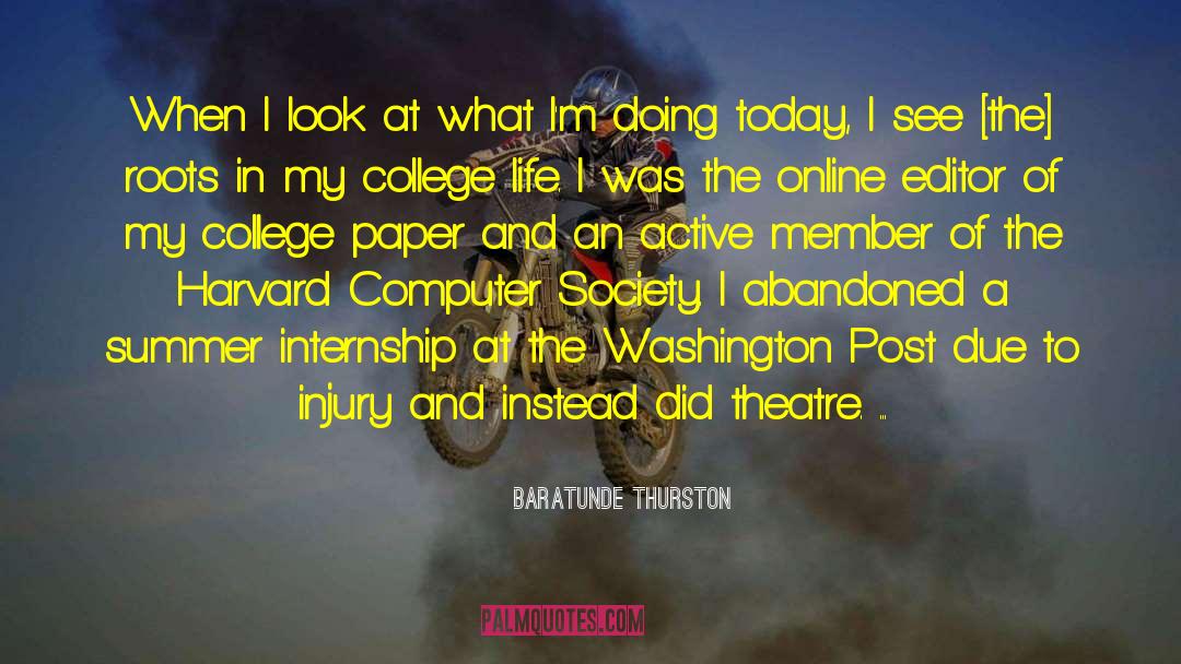 College Life quotes by Baratunde Thurston