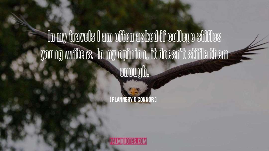 College quotes by Flannery O'Connor