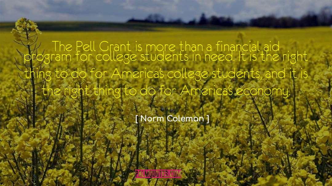 College Students quotes by Norm Coleman