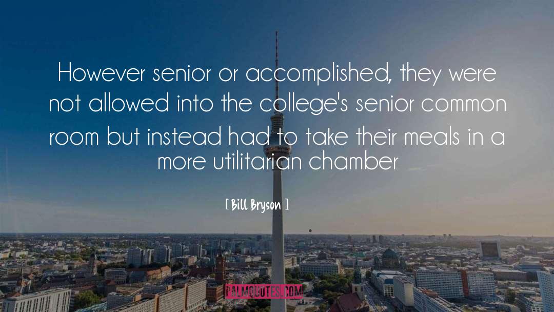 College Yearbook Senior quotes by Bill Bryson