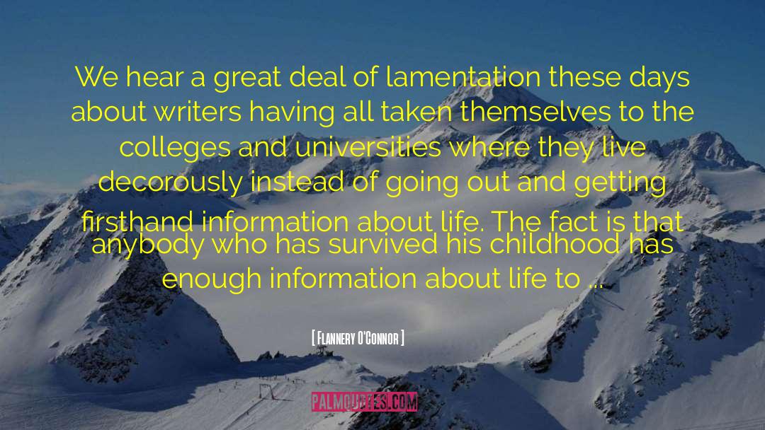 Colleges And Universities quotes by Flannery O'Connor