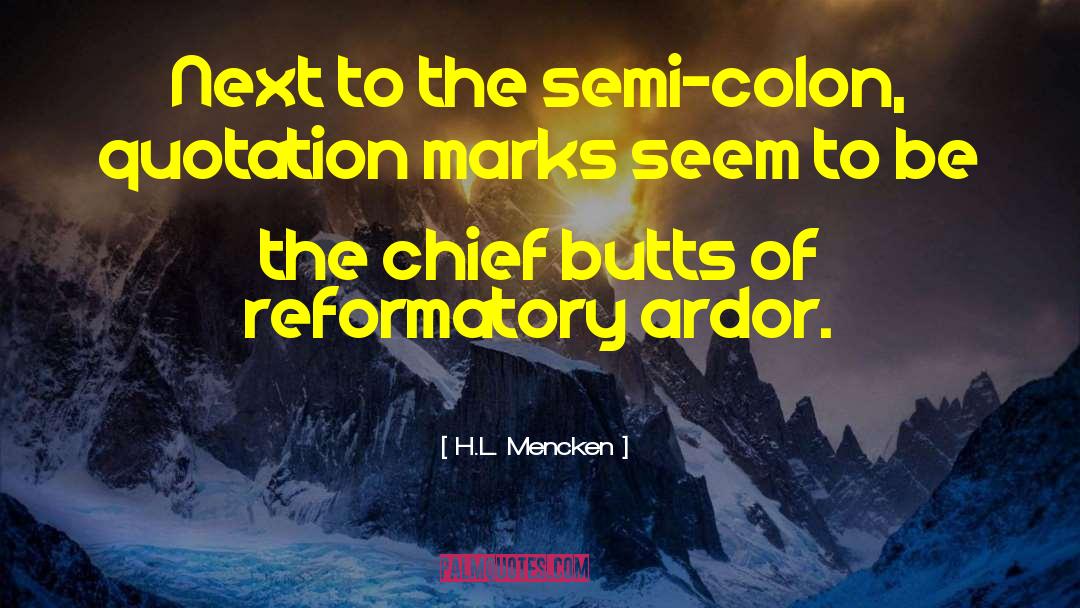 Colon quotes by H.L. Mencken