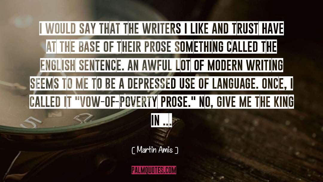 Colon Use quotes by Martin Amis