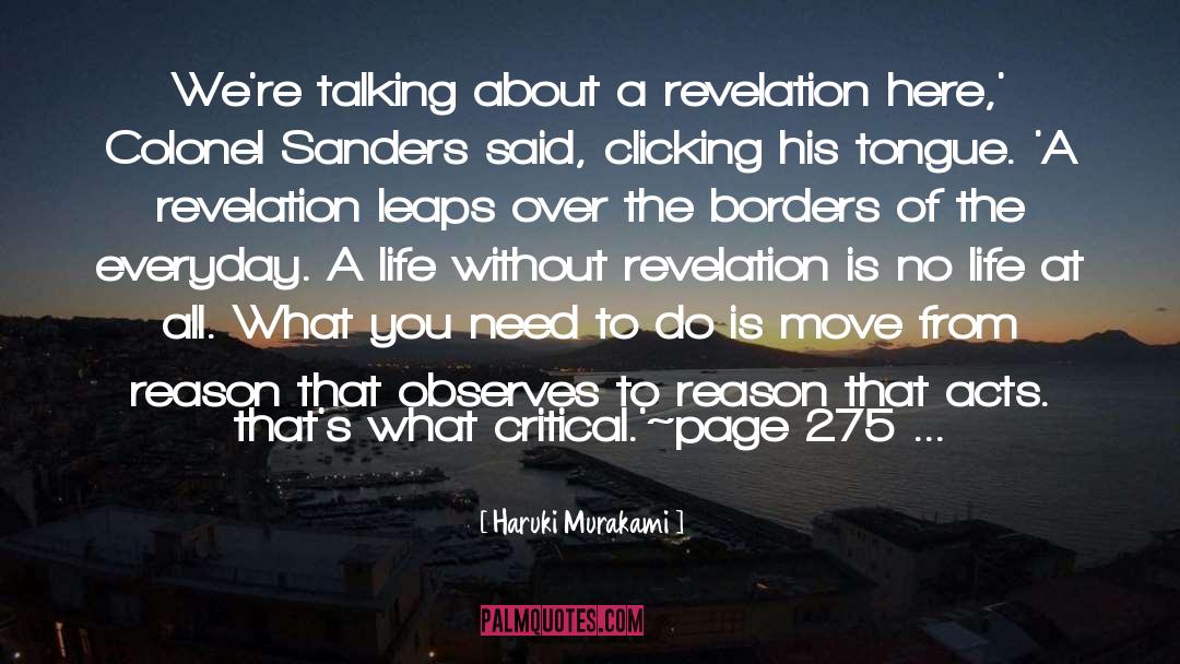 Colonel Sanders quotes by Haruki Murakami