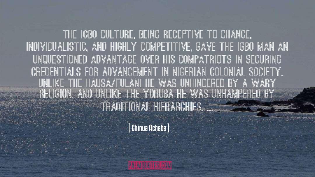 Colonial Society quotes by Chinua Achebe