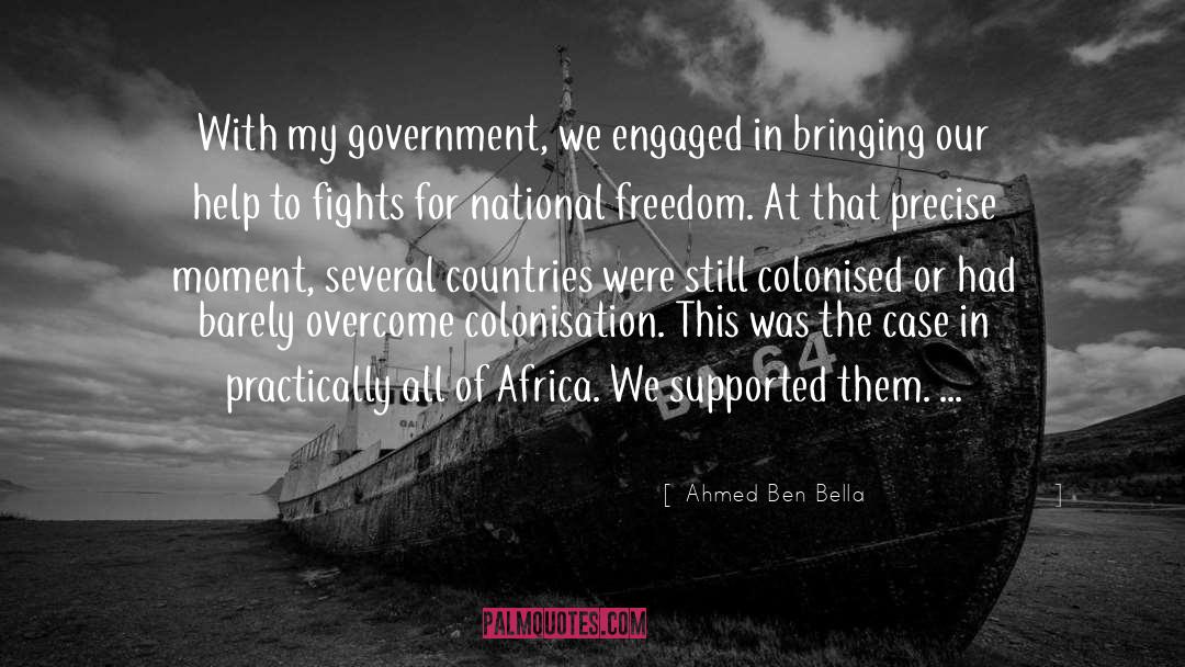 Colonised quotes by Ahmed Ben Bella