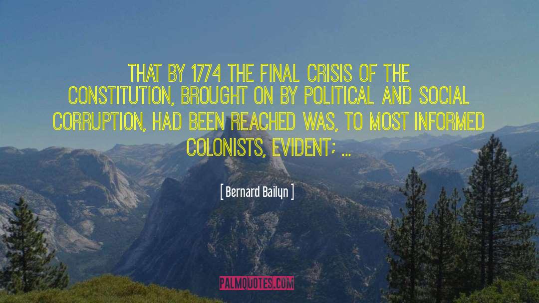 Colonists quotes by Bernard Bailyn