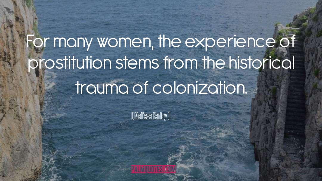 Colonization quotes by Melissa Farley