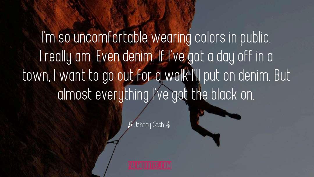 Color Black quotes by Johnny Cash