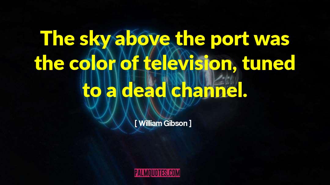 Color Black quotes by William Gibson