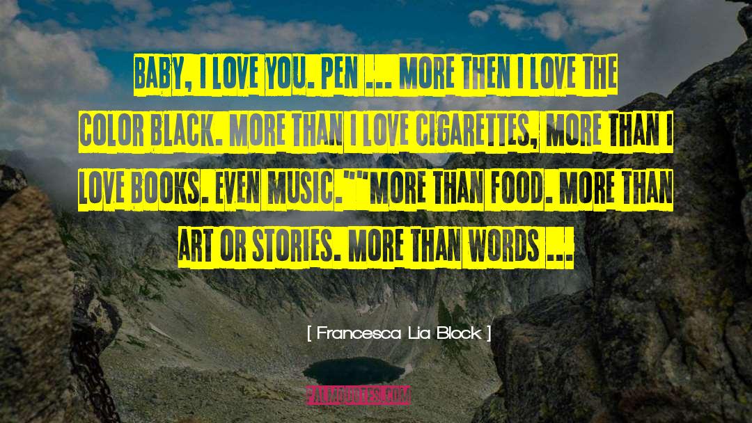 Color Black quotes by Francesca Lia Block