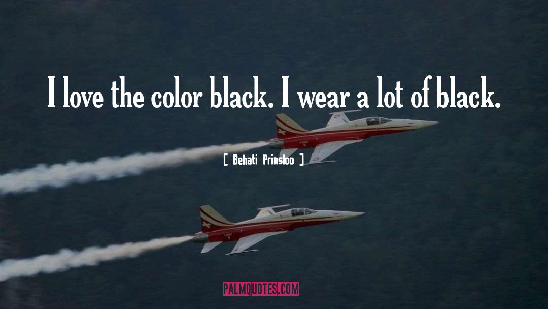 Color Black quotes by Behati Prinsloo