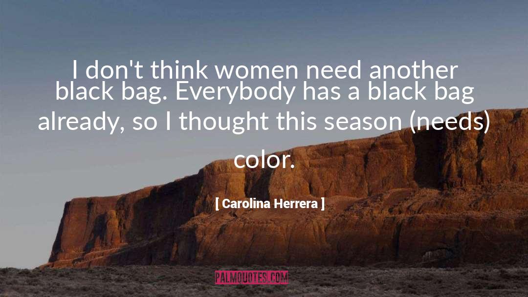 Color Black quotes by Carolina Herrera