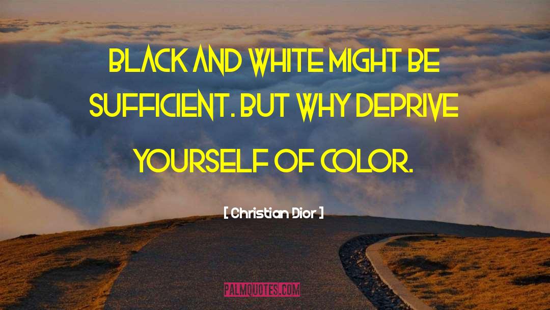 Color Black quotes by Christian Dior