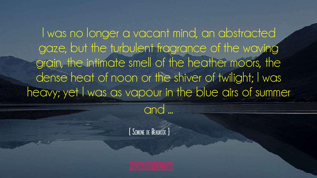 Color Blue quotes by Simone De Beauvoir