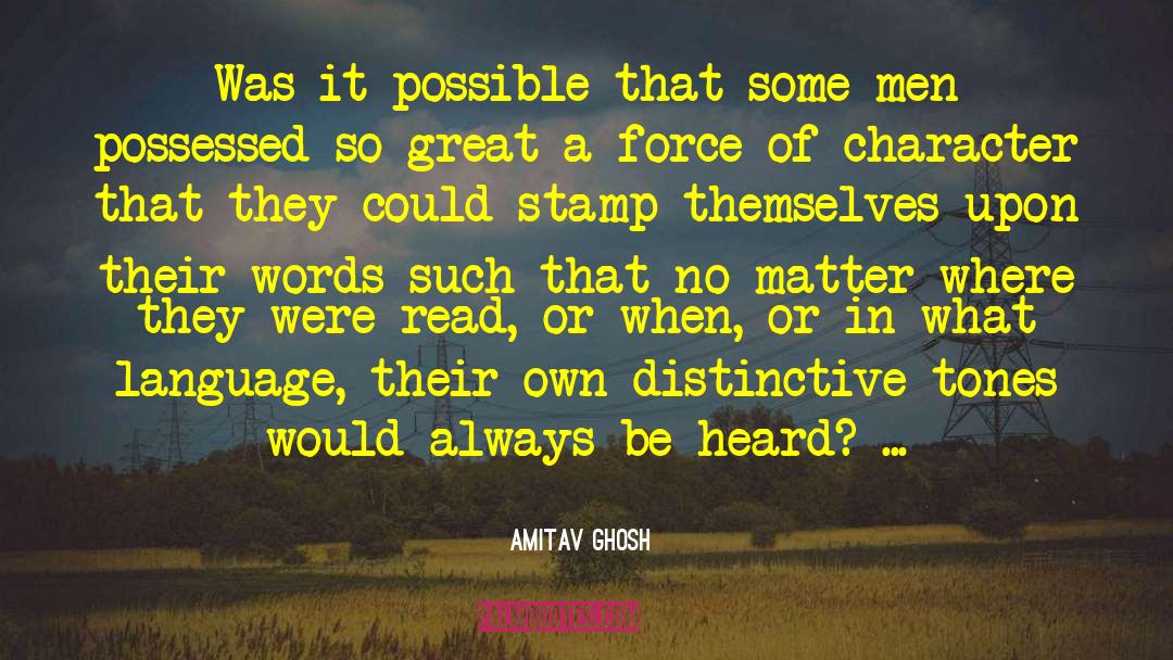 Color Of Character quotes by Amitav Ghosh