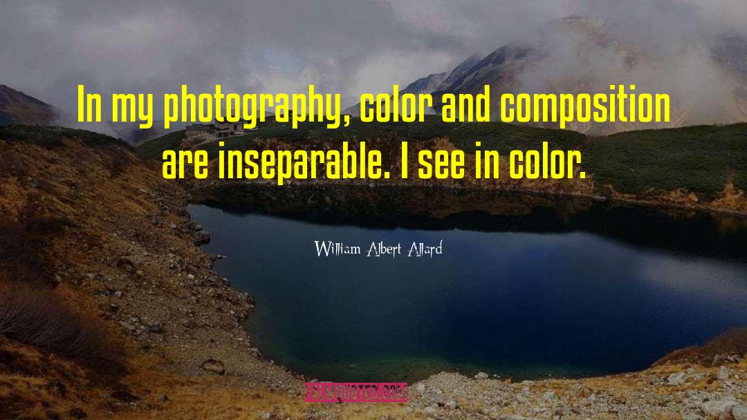 Color Photography quotes by William Albert Allard