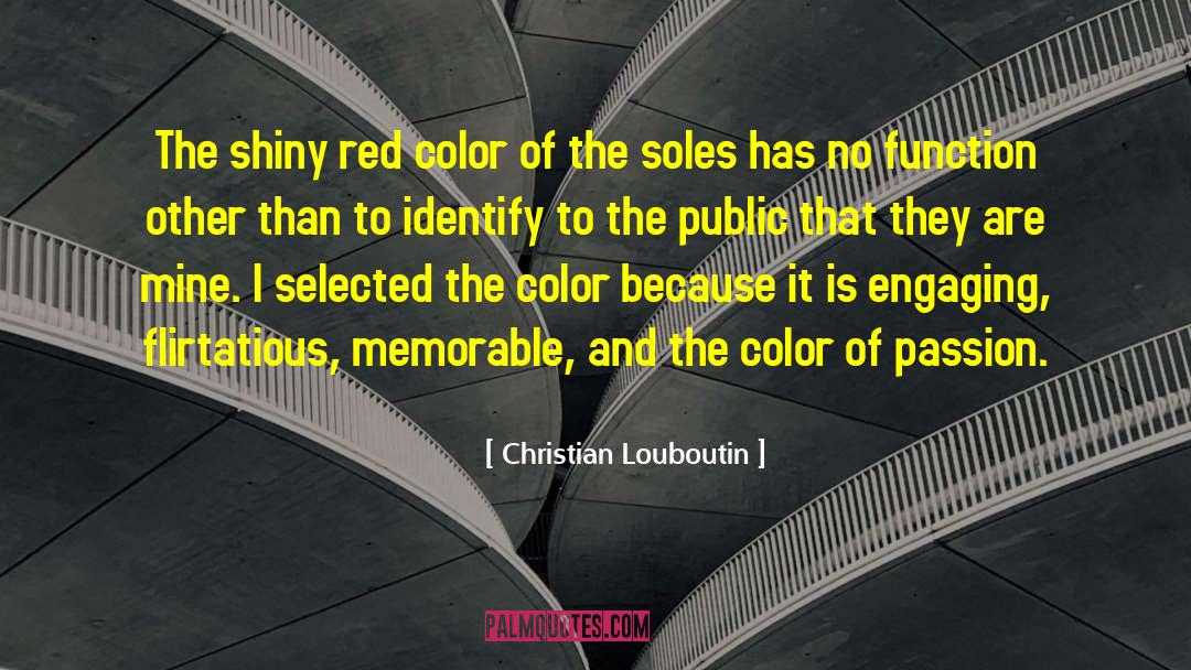 Color Red quotes by Christian Louboutin