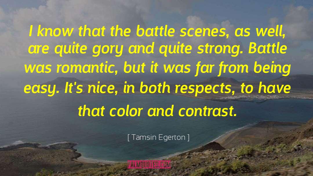 Color Television quotes by Tamsin Egerton