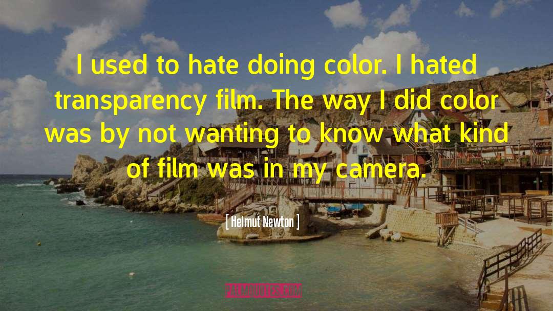 Color Theory quotes by Helmut Newton