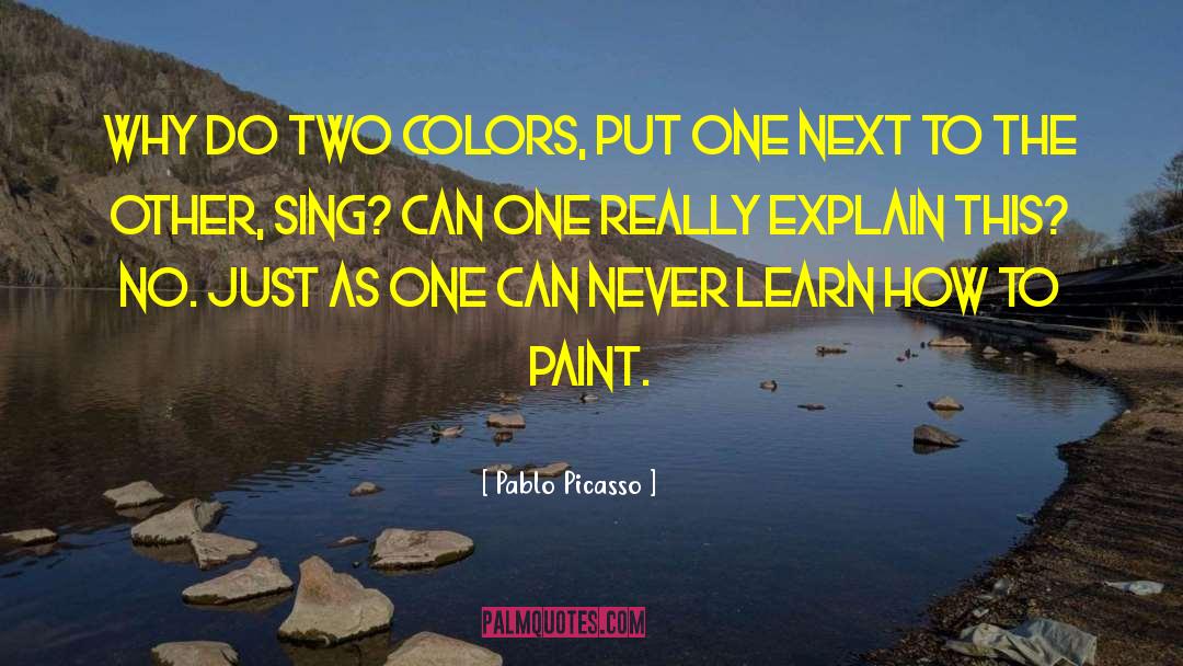 Color White quotes by Pablo Picasso