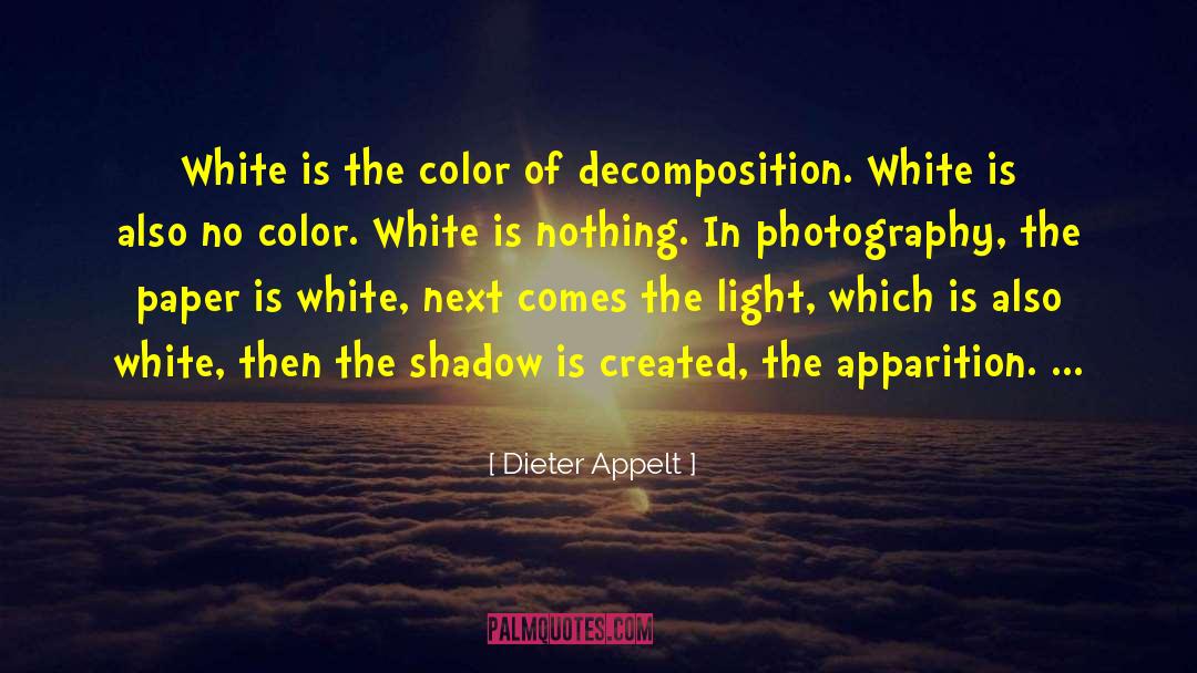 Color White quotes by Dieter Appelt