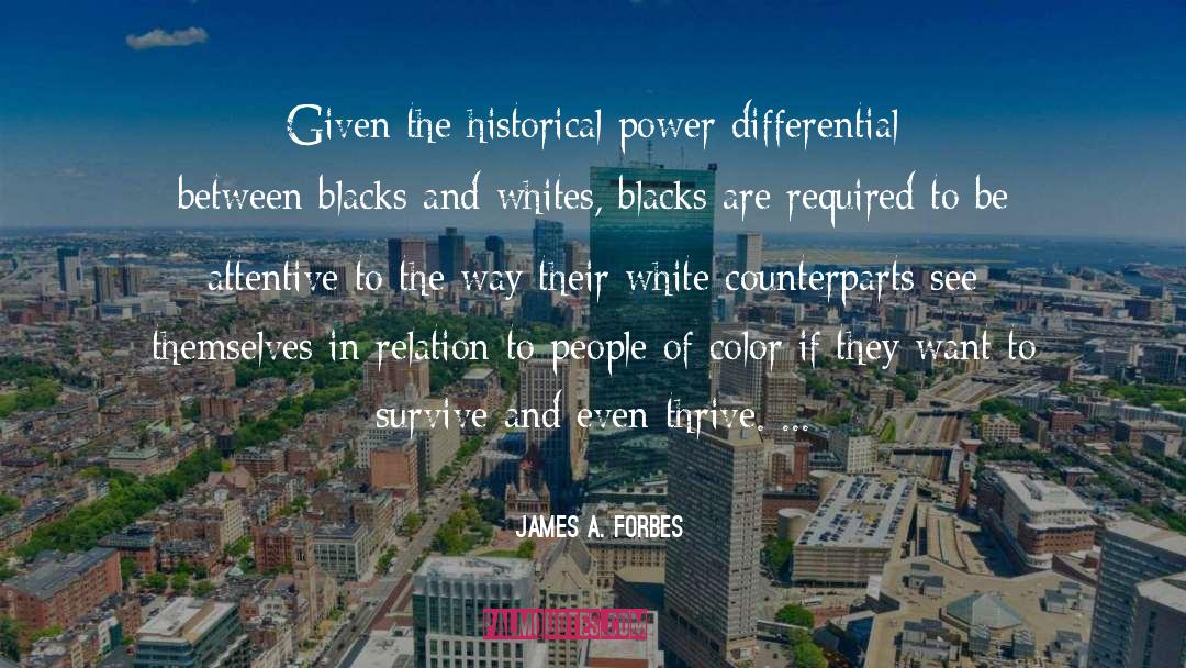 Color White quotes by James A. Forbes