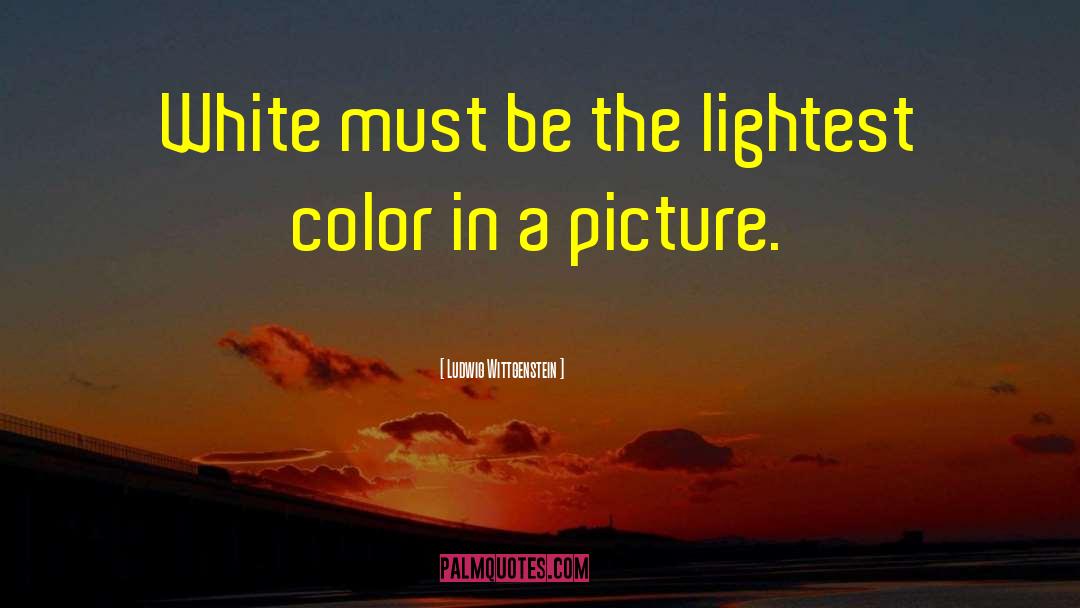 Color White quotes by Ludwig Wittgenstein