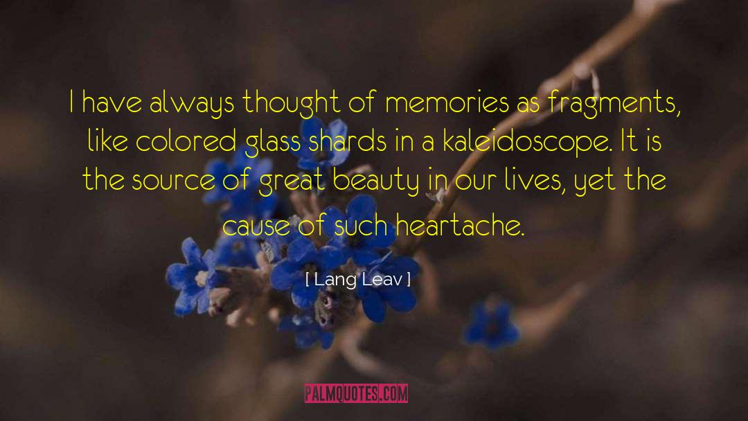 Colored Glass quotes by Lang Leav